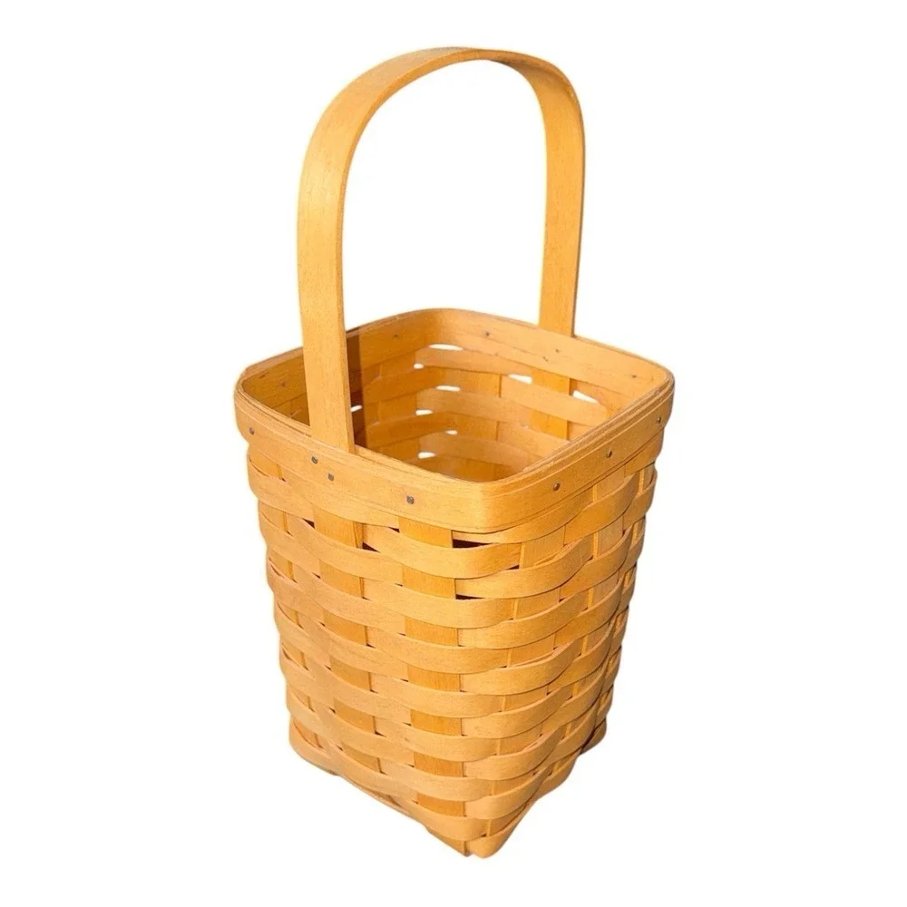 Vintage 1998 Longaberger Handwoven Basket Signed & Dated